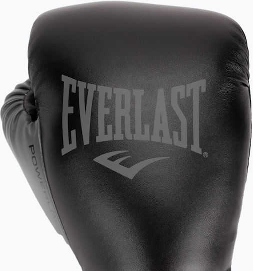 Everlast Powerlock 2 Γάντια Πυγμαχίας από Συνθετικό Δέρμα για Αγώνα Μαύρα