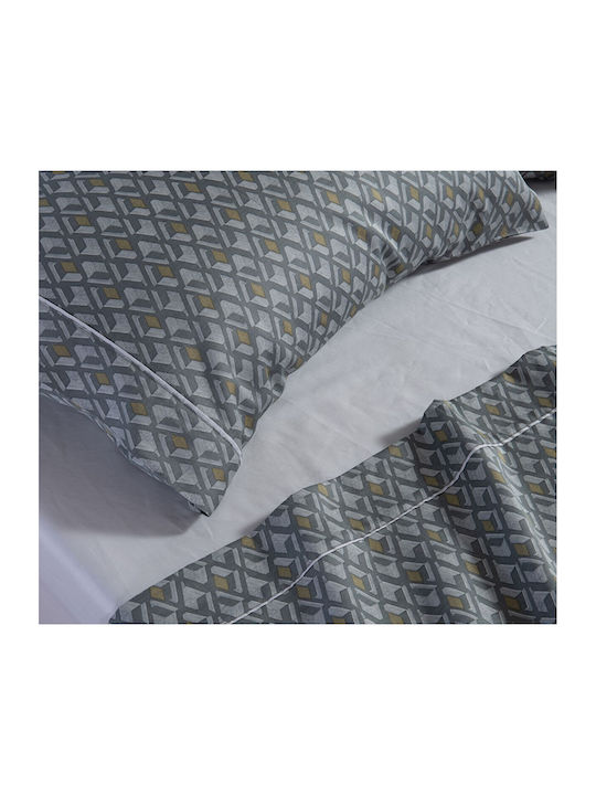 Nef-Nef Homeware Dominat Bed Sheets Set King Size 240x270cm 4 Pieces