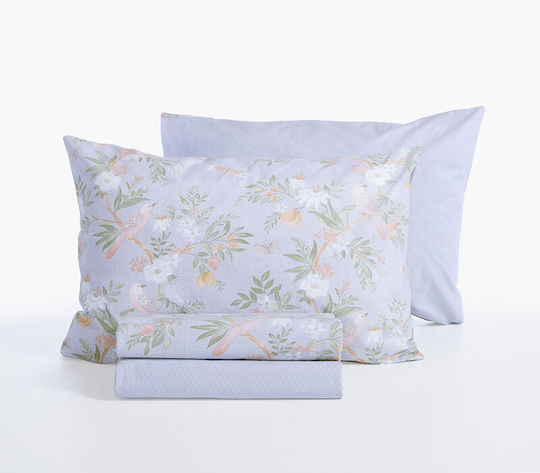 Nef-Nef Homeware Dreamel Подредба Чаршафи Кралица 240x270см Розови 4 Бройки