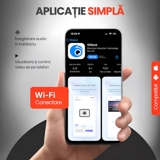 Σετ Κάμερα DVR Αυτοκινήτου 4K Wi-Fi & Κάμερα Οπισθοπορείας