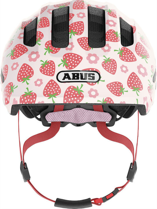 Abus Smiley 3.0 Kids' Helmet for City Bike Strawberry with LED Light
