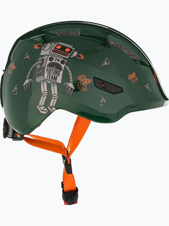 Abus Smiley 3.0 Kids' Helmet for City Bike Green with MIPS Protection