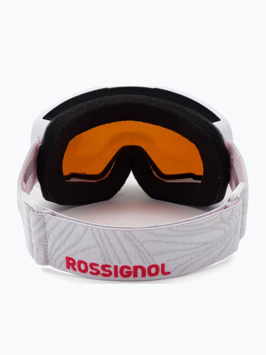 Rossignol Spiral Ski- & Snowboardbrille Erwachsene Weiß mit Linse in Orange Farbe