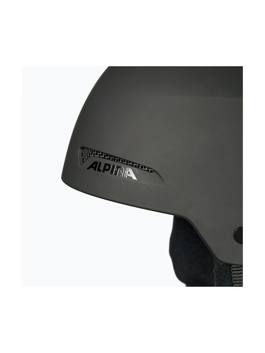 Alpina Arber Ανδρικό Κράνος για Σκι & Snowboard σε Μαύρο Χρώμα