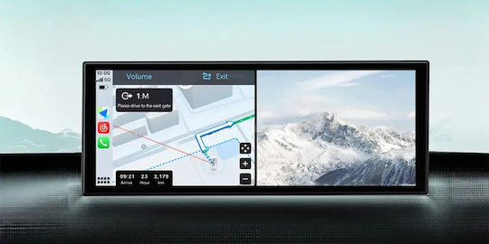 Ottocast Екран 11.4" Мултимедийен за Табло на Автомобил с Apple CarPlay / Android Auto / Bluetooth / GPS
