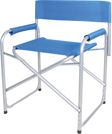 Summer Club Aluminium Waterproof Blue Beach Director Chair 57x46x78cm