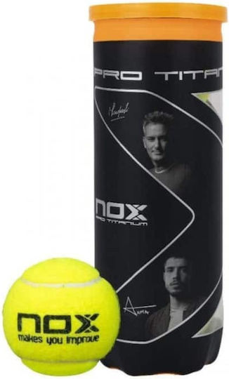Nox Pro Titanium Μπαλάκια Padel 3τμχ