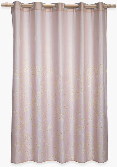 Nef-Nef Homeware Floriva Shower Curtain 180x200cm Beige Nef-Nef Homeware Floriva Shower Curtain 180x200cm Beige
