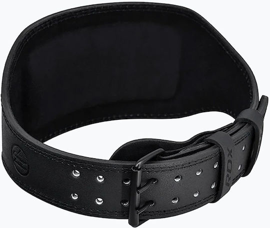 Rdx 15cm 6'' Leather Gym Belt Black S