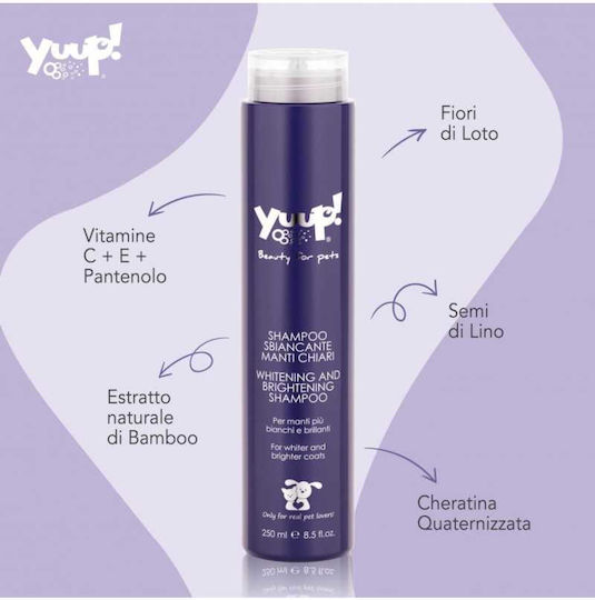 Yuup! Șampon Pentru Câini Pentru Părul Alb 250ml