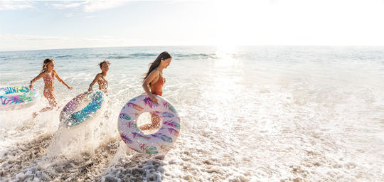 Intex Tropical Tube Παιδικό Σωσίβιο Κουλούρα με Διάμετρο 97εκ. Λευκό Tropical