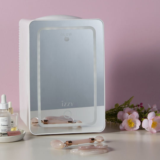 Izzy Mini-frigider de Cosmetice Argintiu