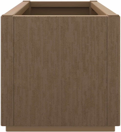 vidaXL Garden Flower Pot Plastic Brown 80x36x35cm