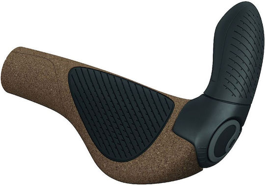 Ergon Gp3 Evo Biokork Handlebar Grips Brown Black Size L
