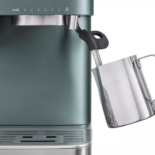 Kitchenaid Μηχανή Espresso Πίεσης 15bar με Μύλο Άλεσης Πράσινη 5KES6551EJP