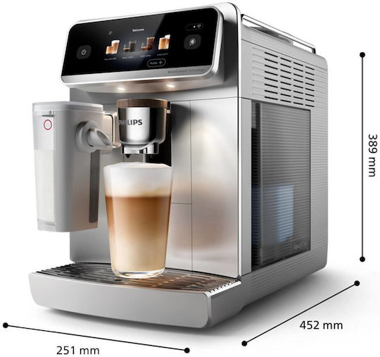 Philips Αυτόματη Μηχανή Espresso 1500W Πίεσης 15bar με Μύλο Άλεσης Καφέ