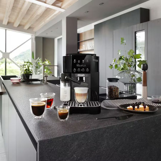 De'Longhi Magnifica Start Αυτόματη Μηχανή Espresso 1450W Πίεσης 15bar με Μύλο Άλεσης Μαύρη ECAM222.60.BG