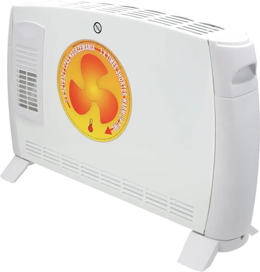 Dedra Θερμοπομπός Δαπέδου 2000W Λευκός
