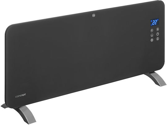 Concept Конвектор Подов 2000W с Електронен Термостат и WiFi 92x38см Сив