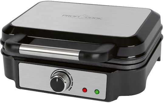 Profi Cook PC-WA 1240 Βαφλιέρα για Τετράγωνες Βάφλες 2 Θέσεων 1000W