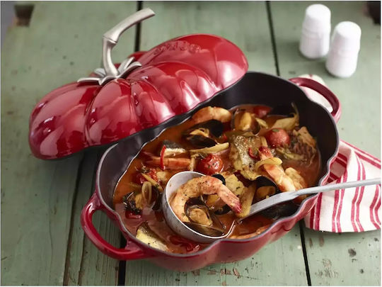 Staub Cocotte Tomato Special Edition Oval Cast Iron Dutch Oven 32.5x21cm 2.5lt