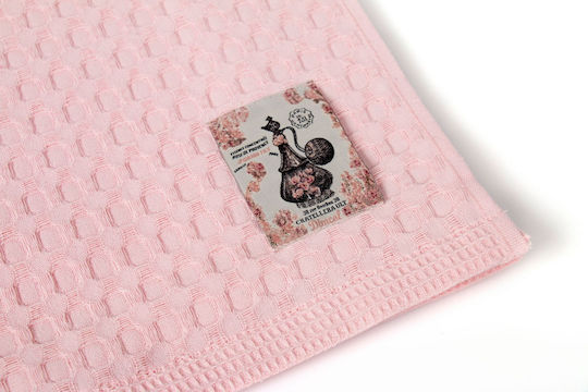 Dimcol Geschirrtuch aus 100% Baumwolle in Rosa Farbe 50x70cm