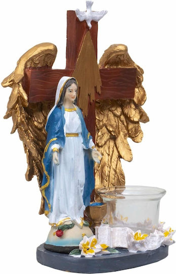 Resin Gedenkornament Jungfrau Maria Höhe 22cm Zts 8049