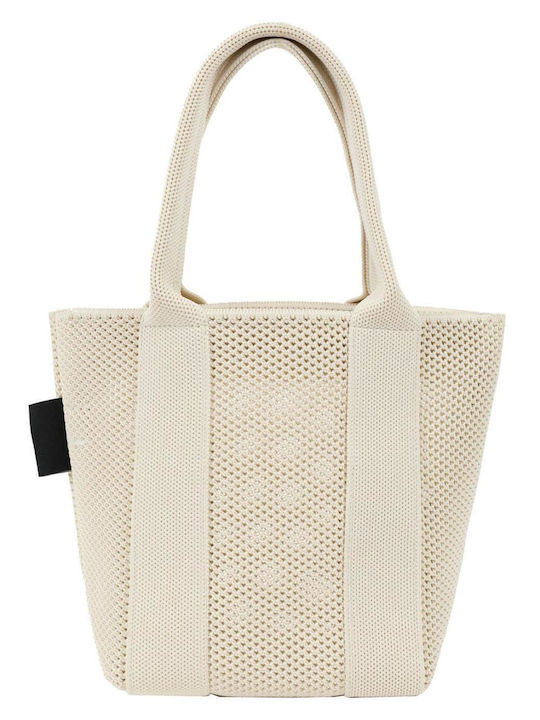 Stoff Damenhandtasche Crossbody Beigen