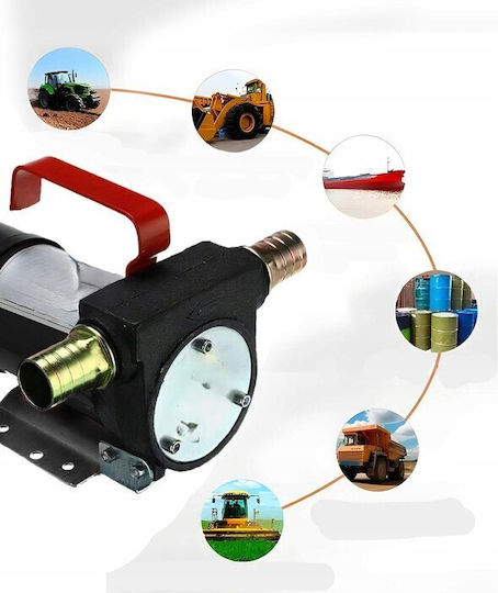 Kit Pompă Electrică de Transfer Lichide Debit 40 L Min 2800 Rpm 155w 12v Cu Baterie Autoprimantă Filtru Încorporat Rezistentă la Apă și Praf Ip55 Fontă 20 X 11 X 19 Cm