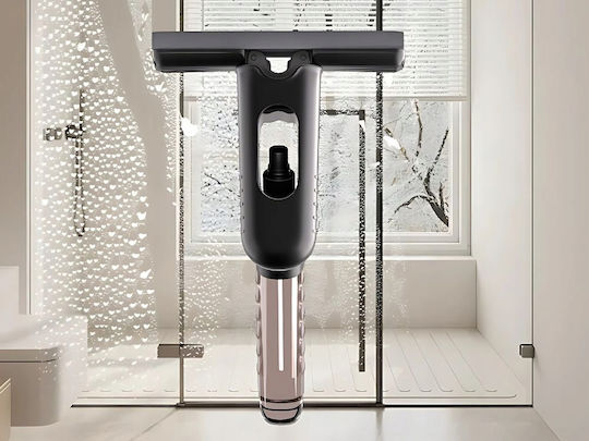Mop Mini Portabil cu Pulverizator Multifuncțional cu Pulverizator Integrat Burete Detasabil Negru