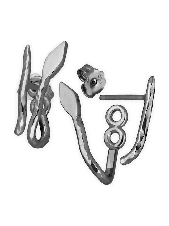 Handmade Silver 925 Ear Jackets with Snake Design
