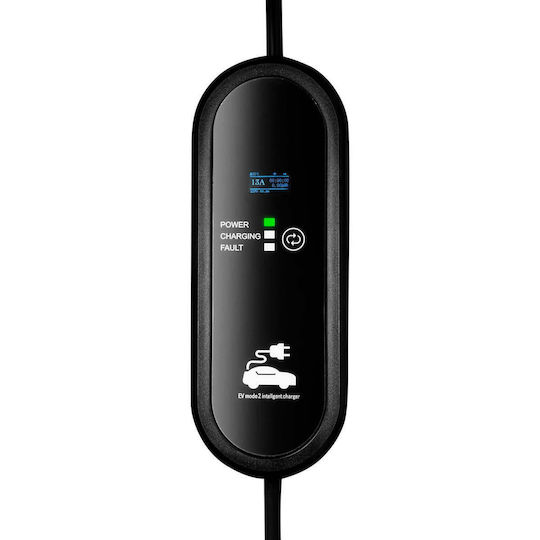 Akyga Зарядно За Електромобил Bs 1363 Uk Type2 Lcd 13a 3kw 5m