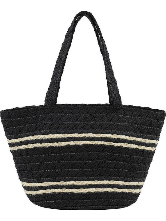 Doca Geantă De Plajă Din Wicker Neagră