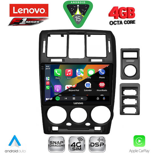 Lenovo Car Audio System for Hyundai Getz 2002-2011 Bluetooth USB WiFi GPS Apple CarPlay Android Auto with 9" Touch Screen