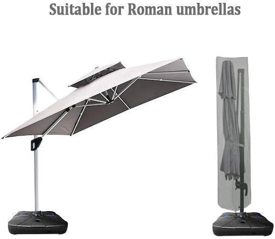 Husă Impermeabilă De Protecție Pentru Umbrelă 190x45cm În Culoare Gri