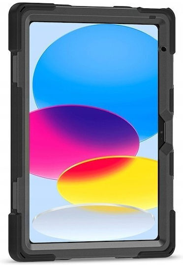 Crong Defender Plus – Husă Rezistentă iPad 11" A16 2025 10,9" 2022 Neagră