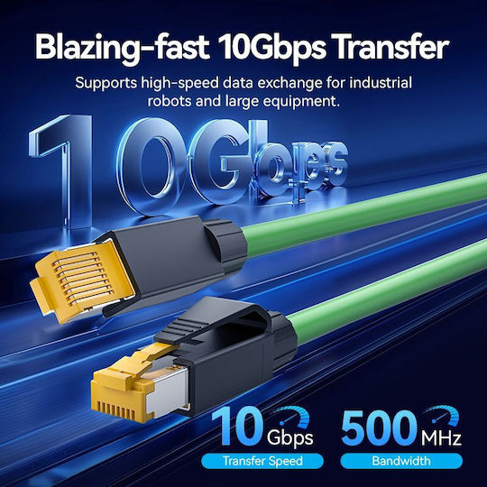 Vention Мрежови Конектори Cat6a Ftp Удароустойчив Модулен Щепсел Idob0-10 Опаковка 10 Броя