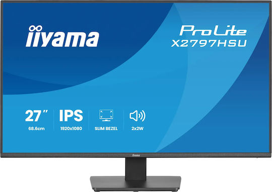 Iiyama ProLite X2797HSU-B1 IPS Monitor 27" FHD 1920x1080 με Χρόνο Απόκρισης 4ms GTG