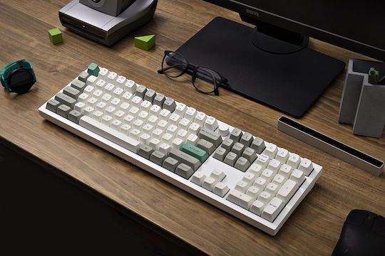 Keychron Q6 HE QMK Q6H-P1 Wireless Hall Effect Gaming Keyboard with Magnetic Switches and RGB Lighting English US Shell White