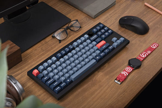 Keychron V3 Max QMK V3M-D3 Gaming Mechanical Tenkeyless Keyboard with Gateron Jupiter Brown Switches and RGB Lighting English US
