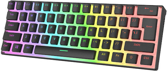 Rampage Radiant K11 RGB Gaming Mechanical Keyboard 60% with Outemu Red switches and RGB lighting (English US)
