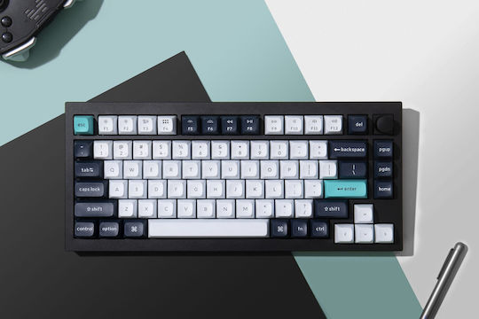 Keychron Q1 MAX Q1M-M4 Wireless Gaming Mechanical Keyboard 75% with Gateron Jupiter Banana Switches and RGB Lighting English US