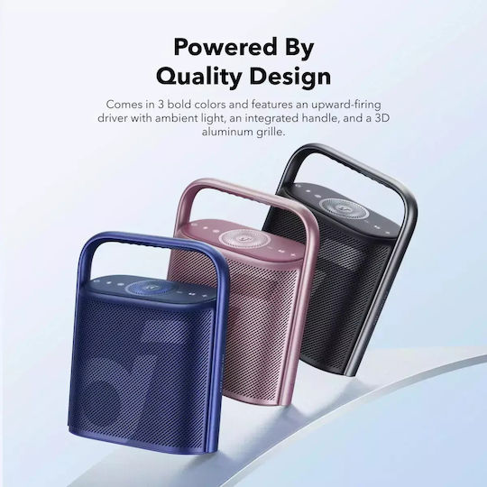 Anker Soundcore Motion X500 Αδιάβροχο Ηχείο Bluetooth 40W με Διάρκεια Μπαταρίας έως 12 ώρες Ροζ