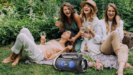 Hyundai BTS40B Bluetooth Speaker Transparent