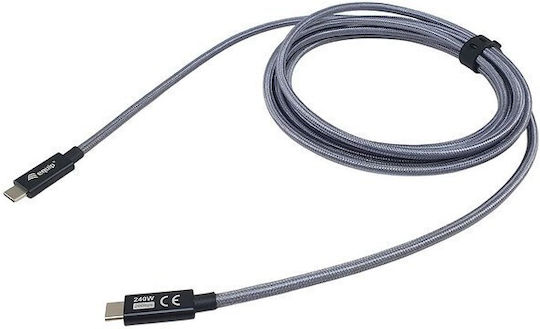 Equip USB 2.0 Cable USB-C male - USB-C 240W Μαύρο 1m 128426