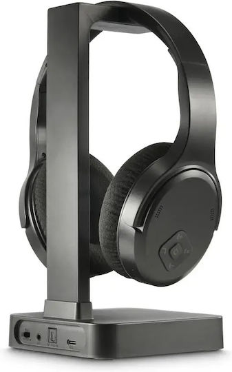 HAMA Wireless / Wired Over Ear Headphones with 16 hours of Operation Black