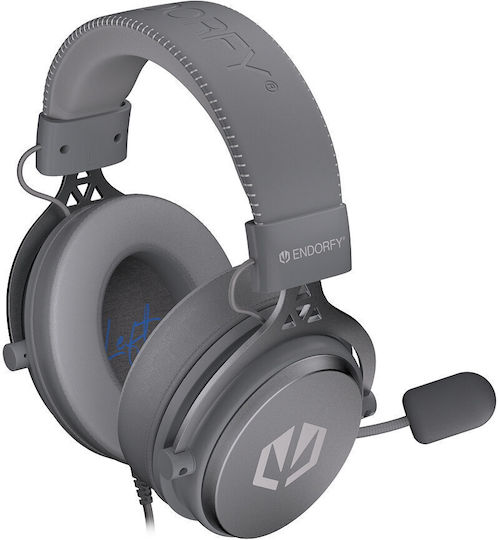 Endorfy VIRO Plus USB Over Ear Gaming Headset με σύνδεση USB Γκρι