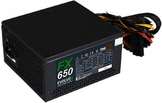 Evolveo 650W Μαύρο Τροφοδοτικό Υπολογιστή Semi Modular 80 Plus Bronze (FX650)