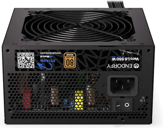 Endorfy Vero L6 550W Black Computer Power Supply Full Wired 80 Plus Bronze