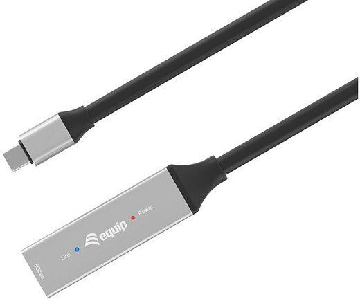 Equip USB 2.0 Cable USB-C male - USB-C female Μαύρο 5m 133356